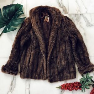 ⚡️Hudson Bay Vintage Real Fur Coat